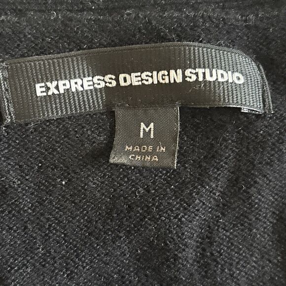 Express Design Studio Wool Blend Sweater Vest Size Medium - Picture 4 of 7